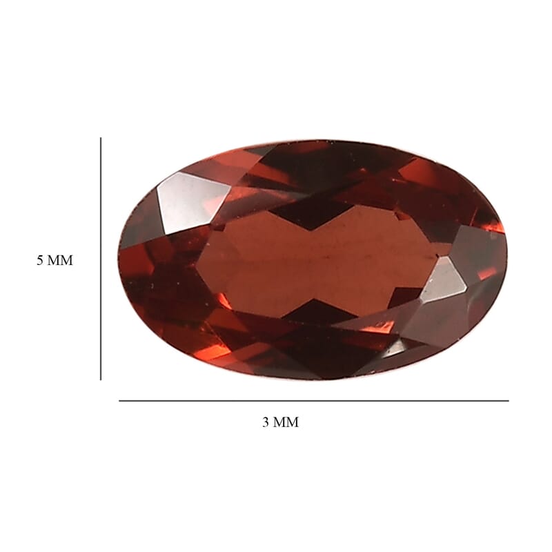 Mozambique Garnet Set of 2 (Ovl 5x3 mm) 0.57 ctw