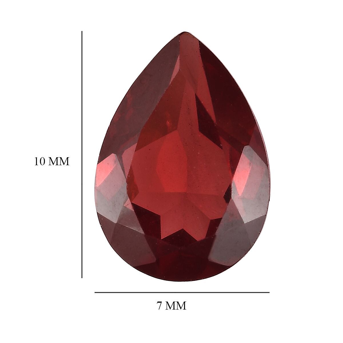 Mozambique Garnet (Pear 10x7 mm) 2.06 ctw image number 4