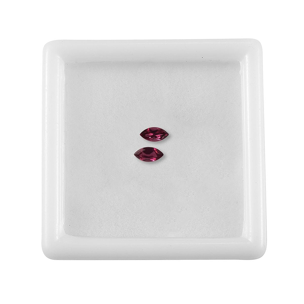 Orissa Rhodolite Garnet Set of 2 (Mrq 5x2.5 mm) 0.38 ctw