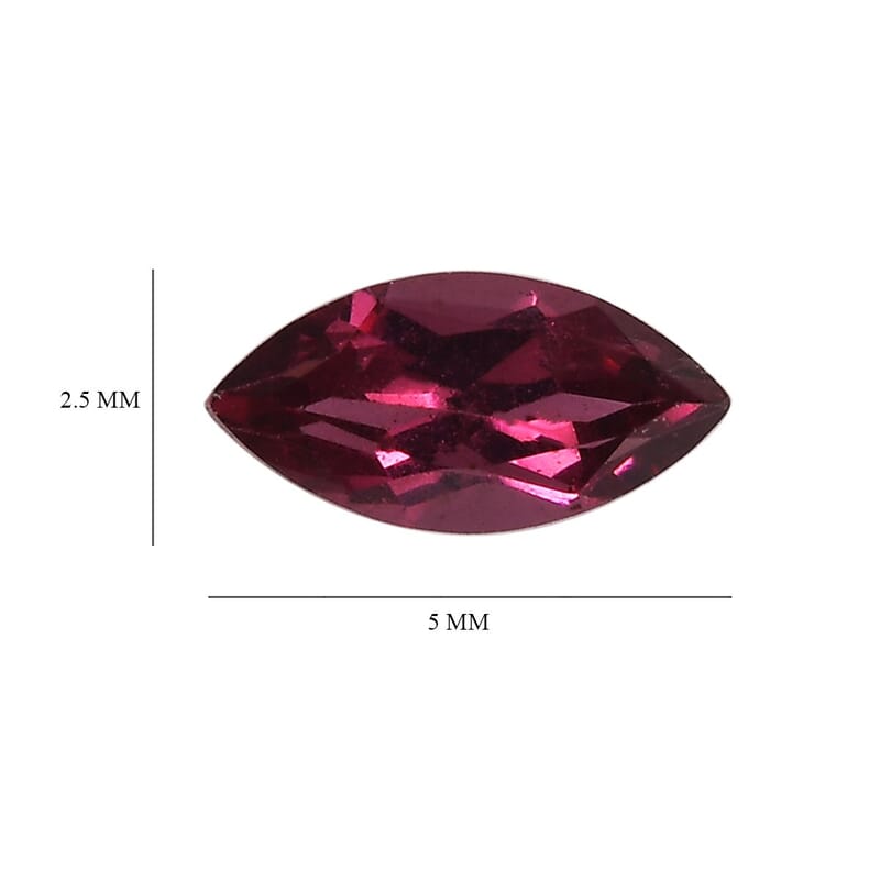 Orissa Rhodolite Garnet Set of 2 (Mrq 5x2.5 mm) 0.38 ctw