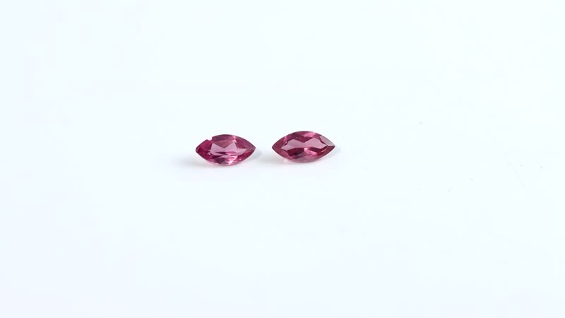 Orissa Rhodolite Garnet Set of 2 (Mrq 6x3 mm) 0.57 ctw