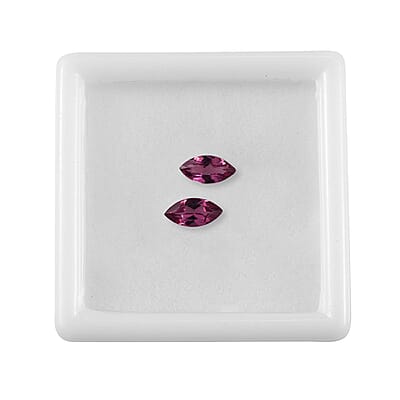 Orissa Rhodolite Garnet Set of 2 (Mrq 8x4 mm) 1.06 ctw