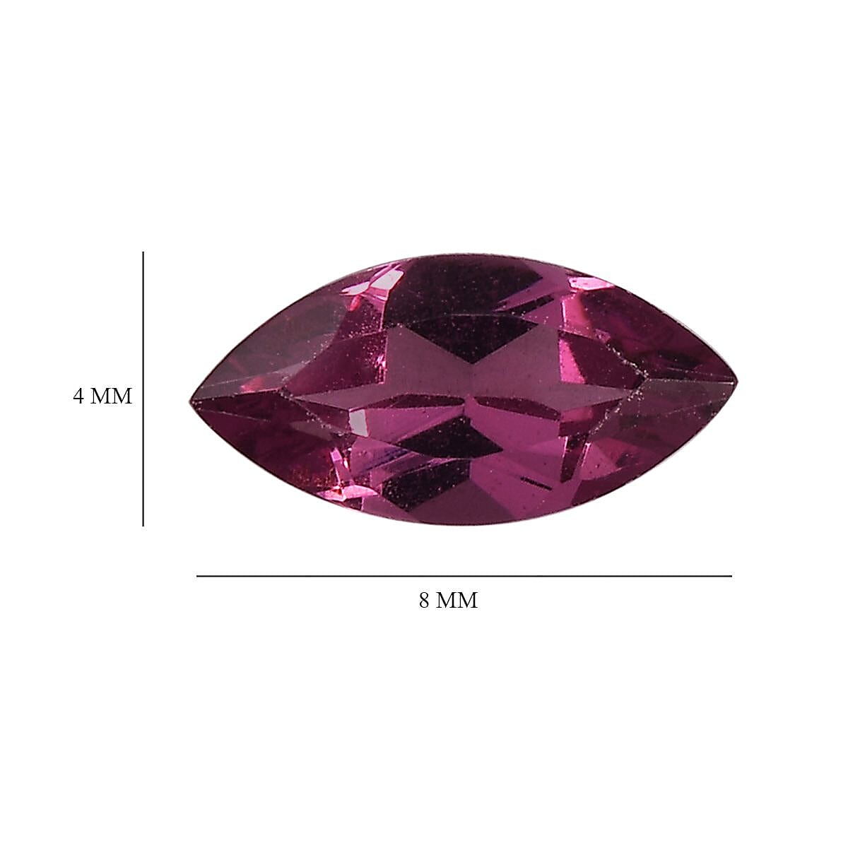 Orissa Rhodolite Garnet Set of 2 (Mrq 8x4 mm) 1.06 ctw