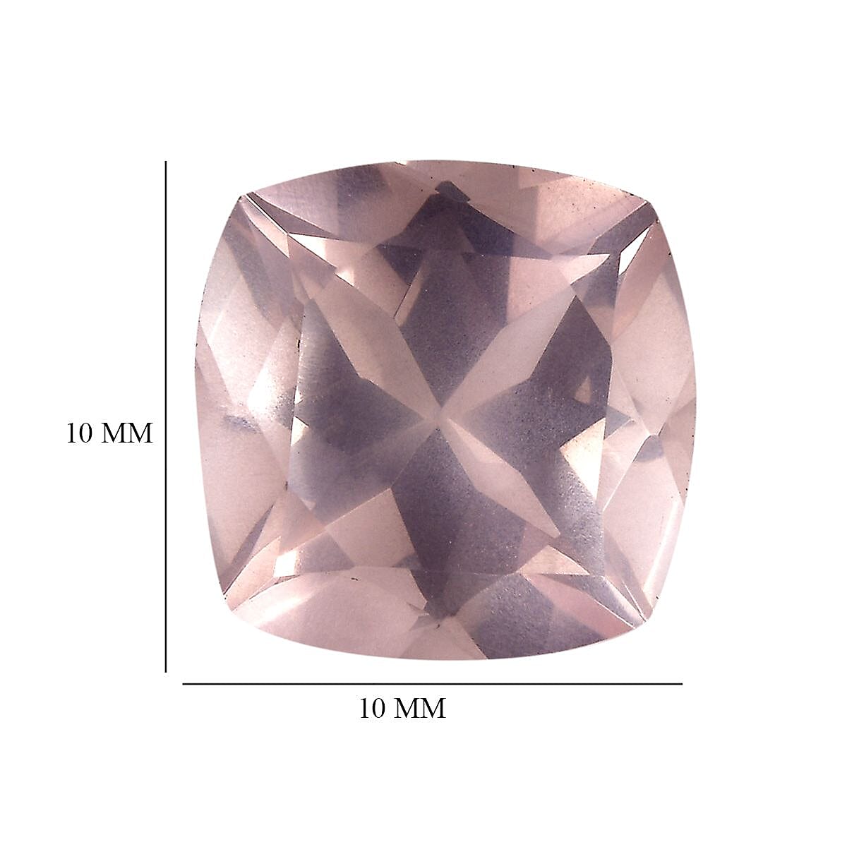 Galilea Rose Quartz (Cush 10x10 mm) 3.64 ctw