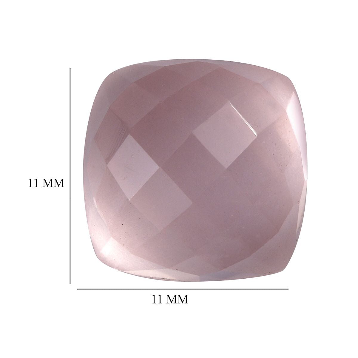 Galilea Rose Quartz (Cush 11x11 mm) 5.60 ctw image number 4