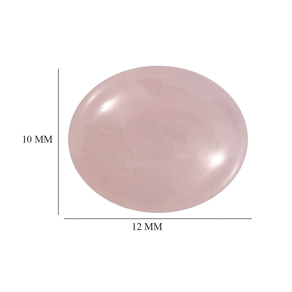 Galilea Rose Quartz (Oval 12x10 mm) 4.27 ctw
