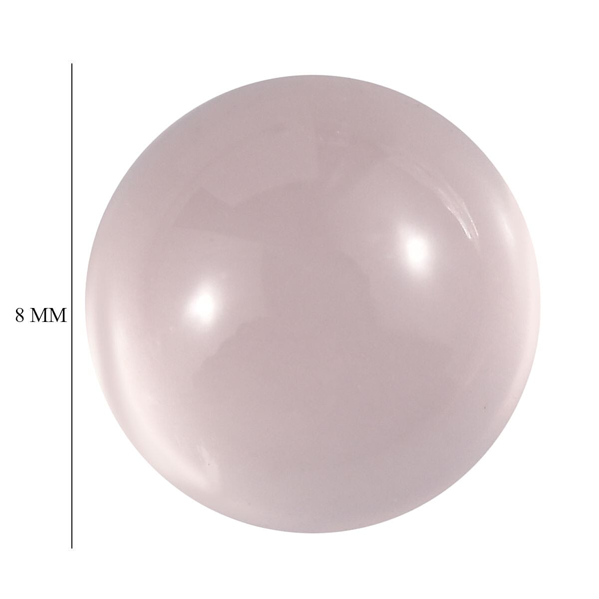 Galilea Rose Quartz (Rnd 8 mm) 1.88 ctw
