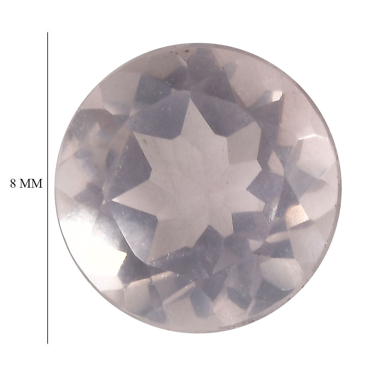 Galilea Rose Quartz (Rnd 8 mm) 1.66 ctw