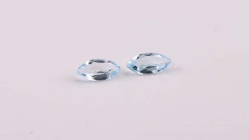 Sky Blue Topaz Set of 2 (Mrq 10x5 mm) 2.06 ctw Loose Gemstone