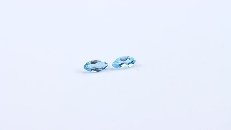 Sky Blue Topaz Set of 2 (Mrq 6x3 mm) 0.47 ctw Loose Gemstone