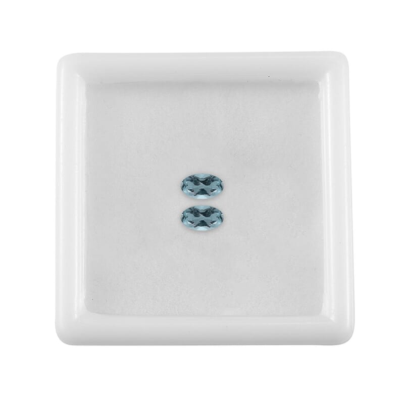 Sky Blue Topaz Set of 2 (Oval 5x3 mm) 0.49 ctw