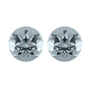 Sky Blue Topaz Set of 2 (Rnd 6 mm) 1.25 ctw Loose Gemstone
