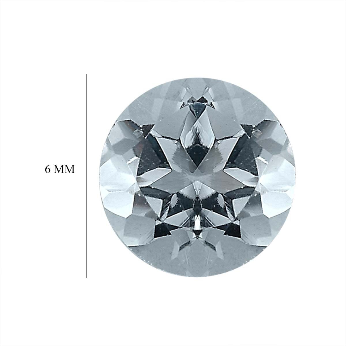 Sky Blue Topaz Set of 2 (Rnd 6 mm) 1.25 ctw Loose Gemstone image number 4