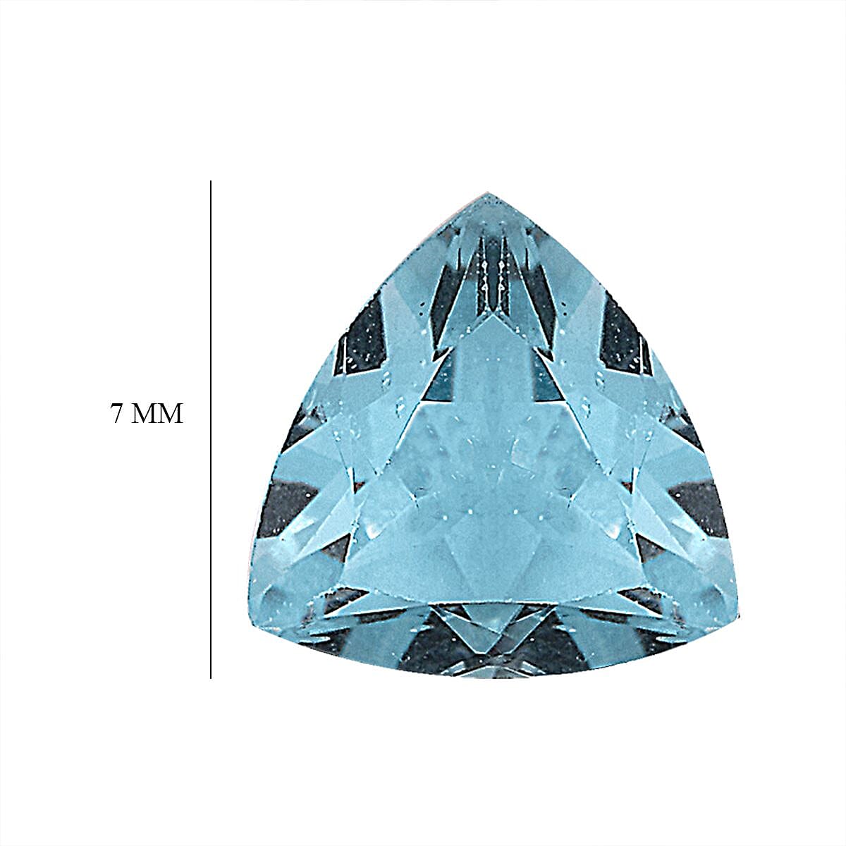 Sky Blue Topaz Set of 4 (Trl 7 mm) 4.46 ctw Loose Gemstone