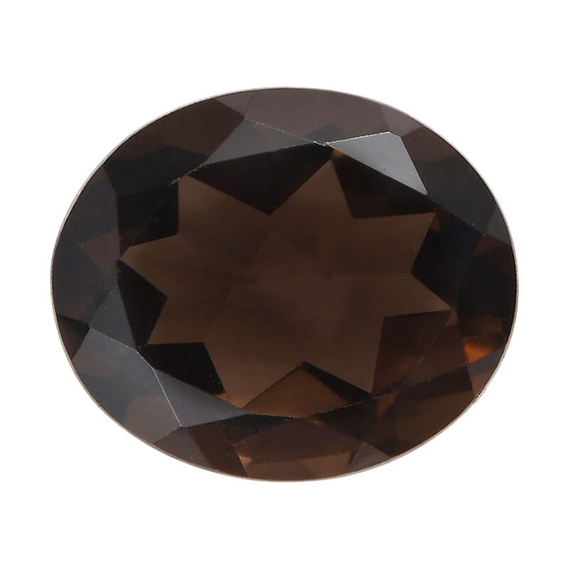 Brazilian Smoky Quartz (Oval 12x10 mm) 4.05 ctw