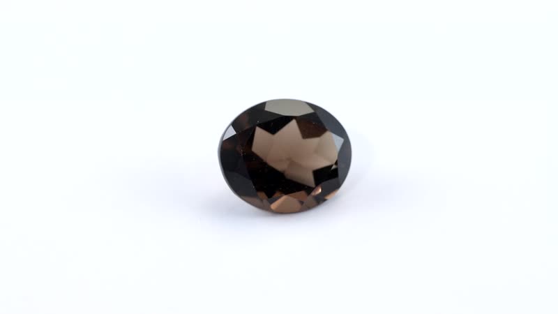 Brazilian Smoky Quartz (Oval 12x10 mm) 4.05 ctw