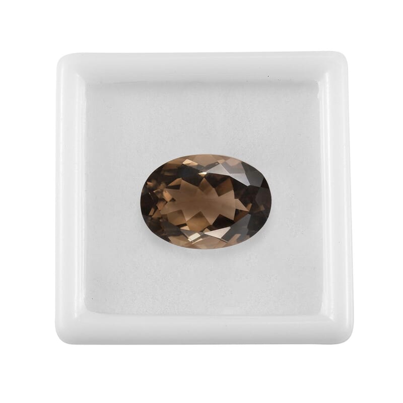 Brazilian Smoky Quartz (Oval 18x13 mm) 9.83 ctw