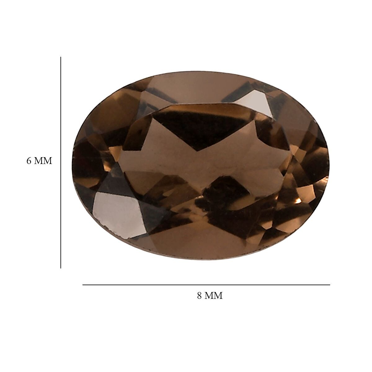 Brazilian Smoky Quartz Set of 2 (Oval 8x6 mm) 2.00 ctw
