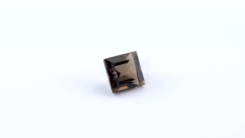 Brazilian Smoky Quartz (Sqr 7 mm) 1.65 ctw