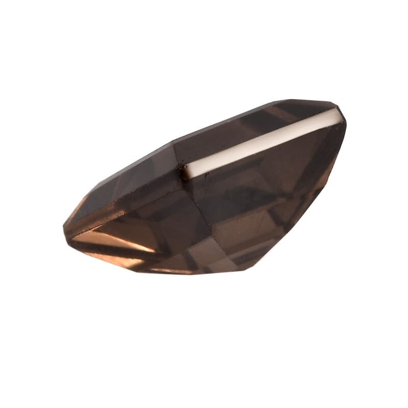 Brazilian Smoky Quartz Set of 2 (Sqr 8 mm) 4.40 ctw