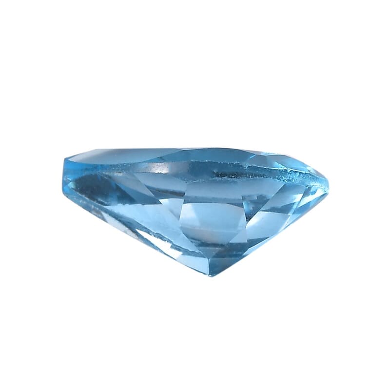 Swiss Blue Topaz (Pear 7x5 mm) 0.76 ctw Loose Gemstone