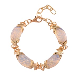 Opalite Molto 65.00 ctw Kiss Bracelet in Goldtone (6-8In)