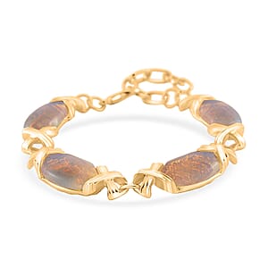 Opalite 65.00 ctw Molto Kiss Bracelet in Goldtone (6-8In)