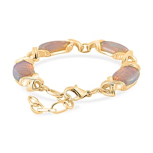 Opalite 65.00 ctw Molto Kiss Bracelet in Goldtone (6-8In)