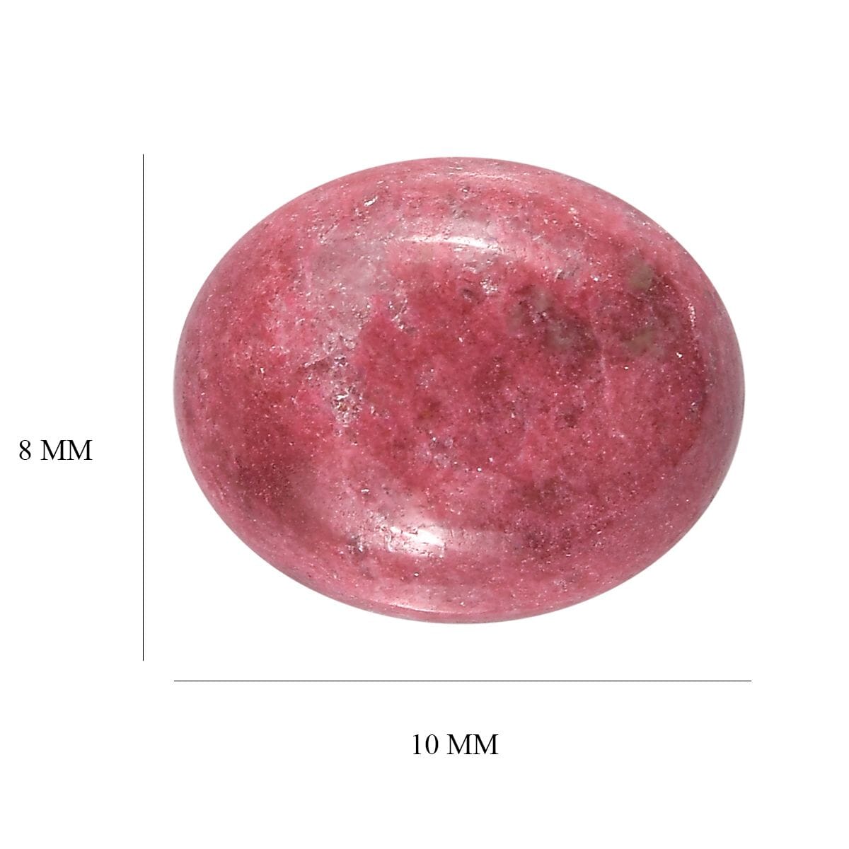 Norwegian Thulite (Ovl 10x8 mm) 2.68 ctw Loose Gemstone image number 3