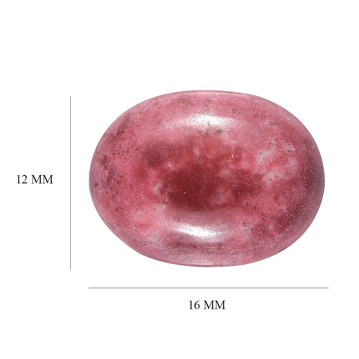 AA Norwegian Thulite (Ovl 16x12 mm) 9.70 ctw