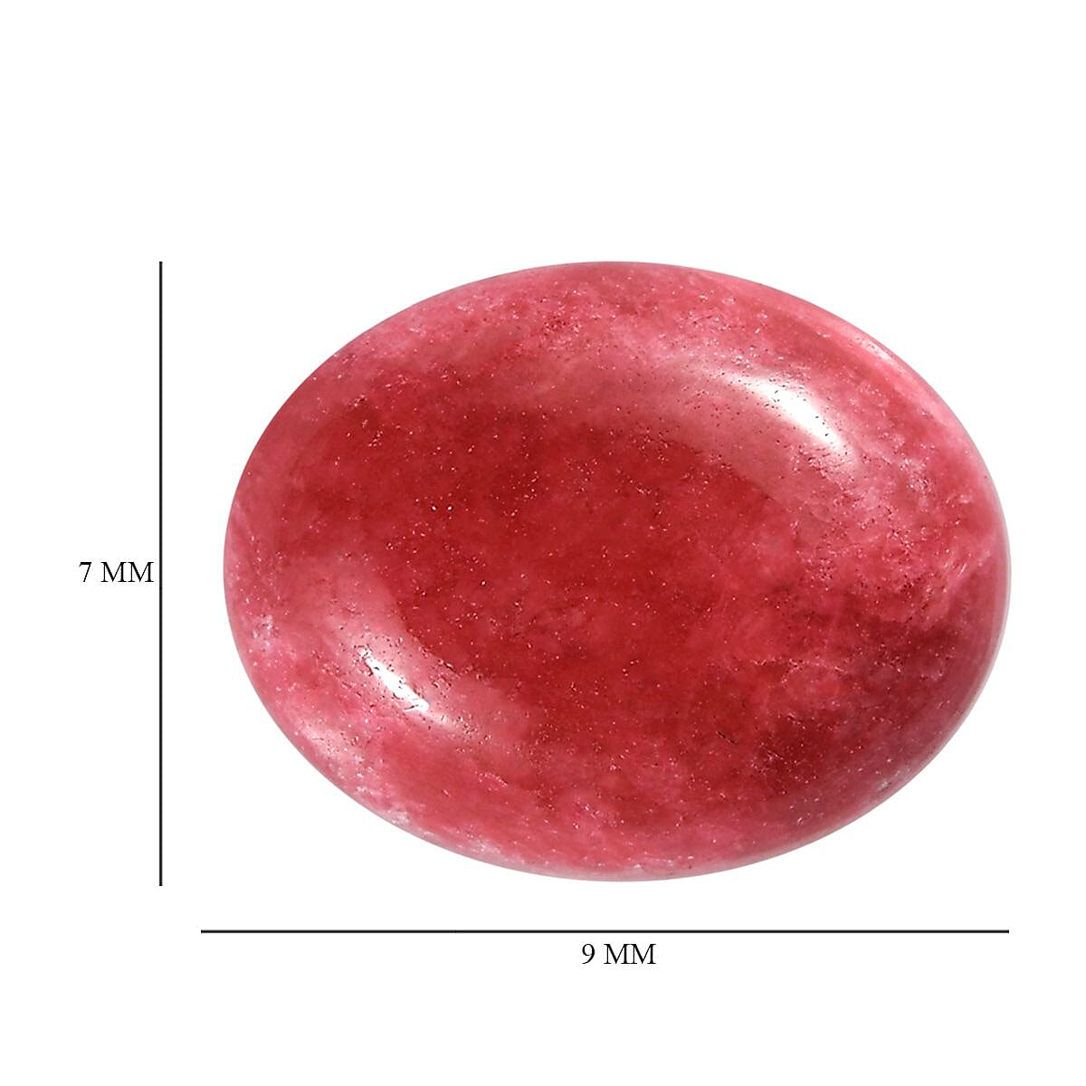 AA Norwegian Thulite (Ovl 9x7 mm) 2.02 ctw