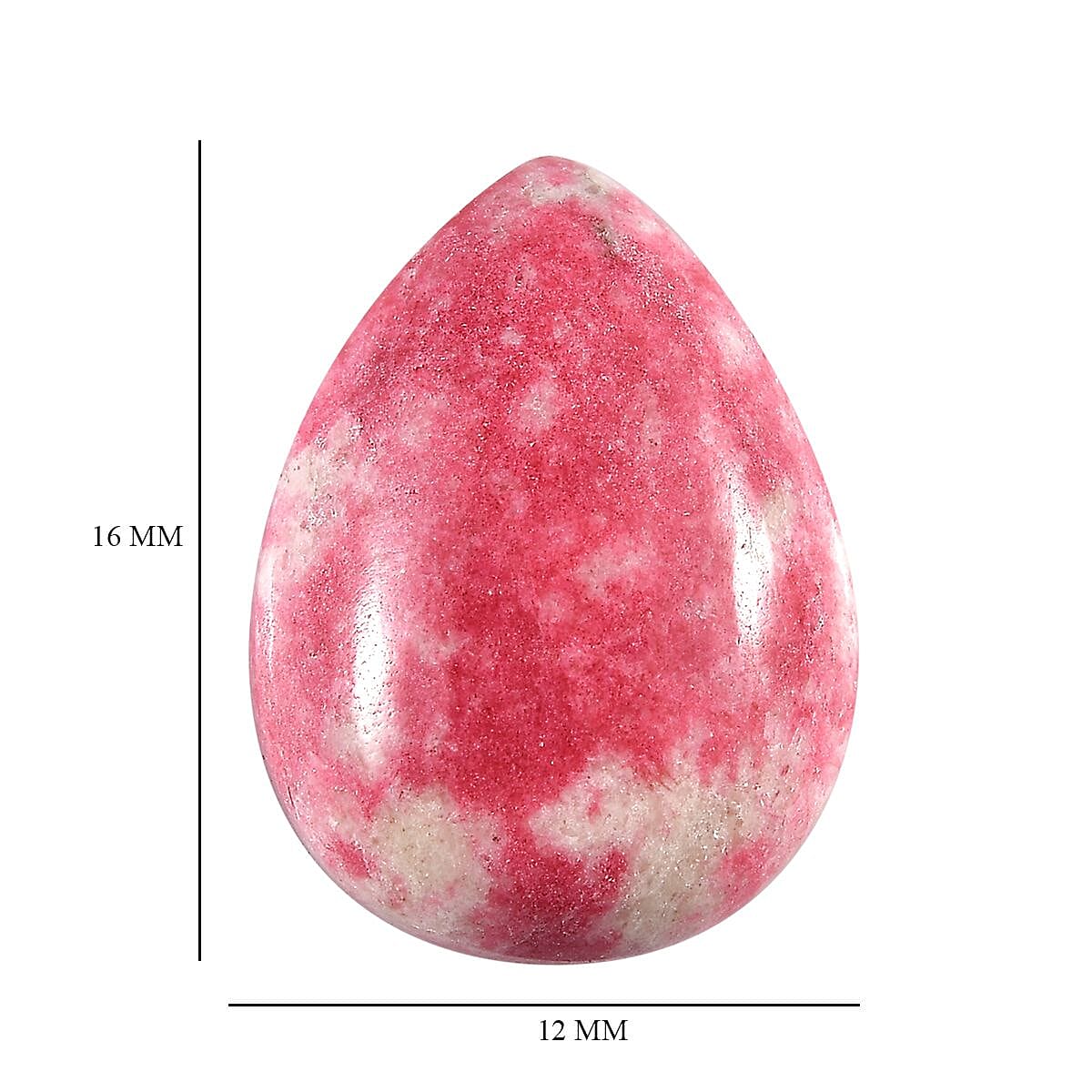 Norwegian Thulite (Pear 16x12 mm) 9.65 ctw