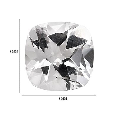 White Topaz (Cushion 8x8 mm) 2.35 ctw