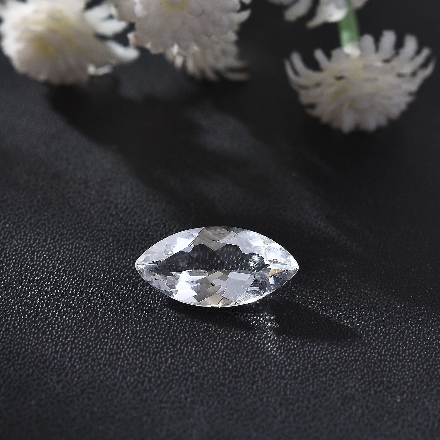 White Topaz Set of 2 (Marquee 14x7 mm) 2.75 ctw