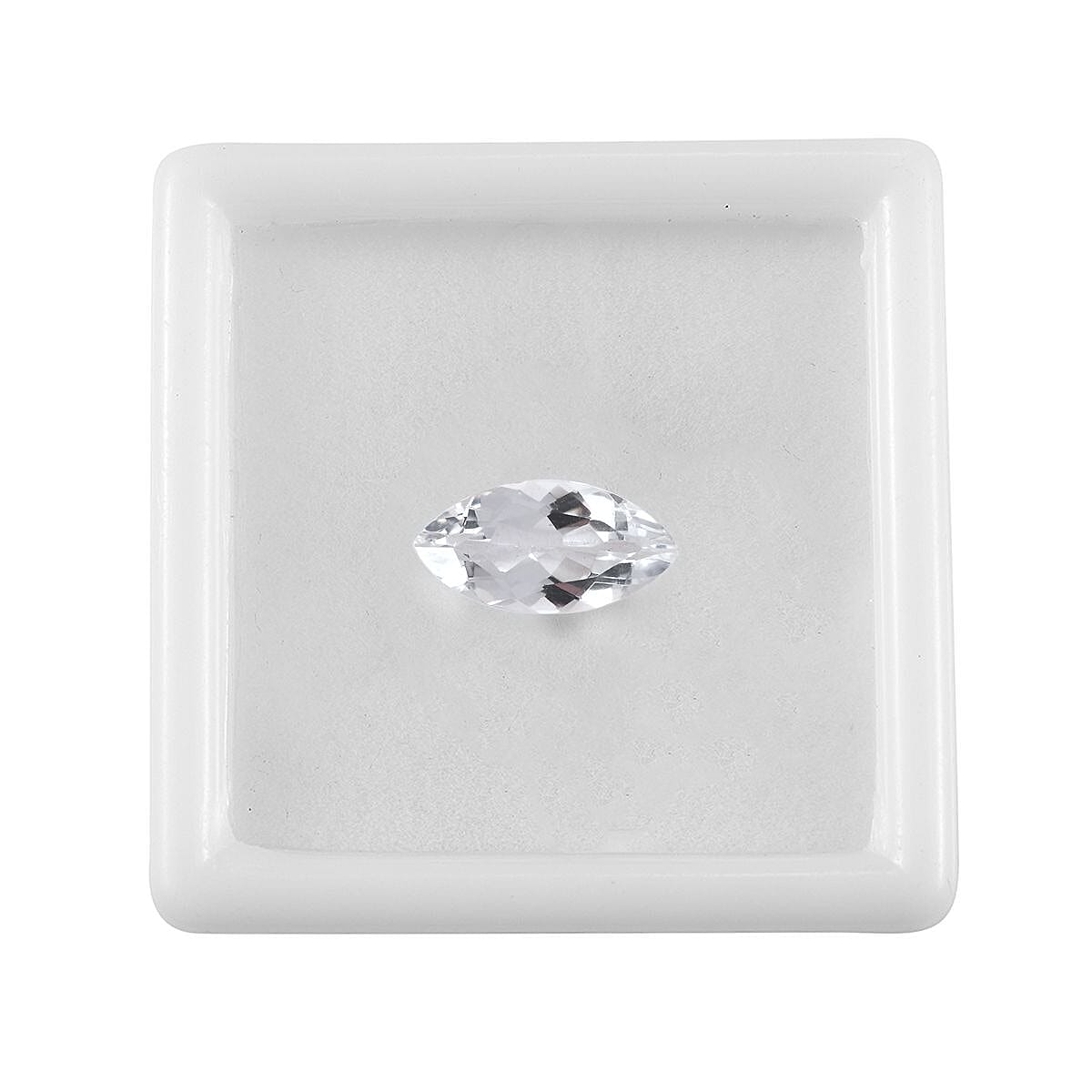 White Topaz Set of 2 (Marquee 14x7 mm) 2.75 ctw