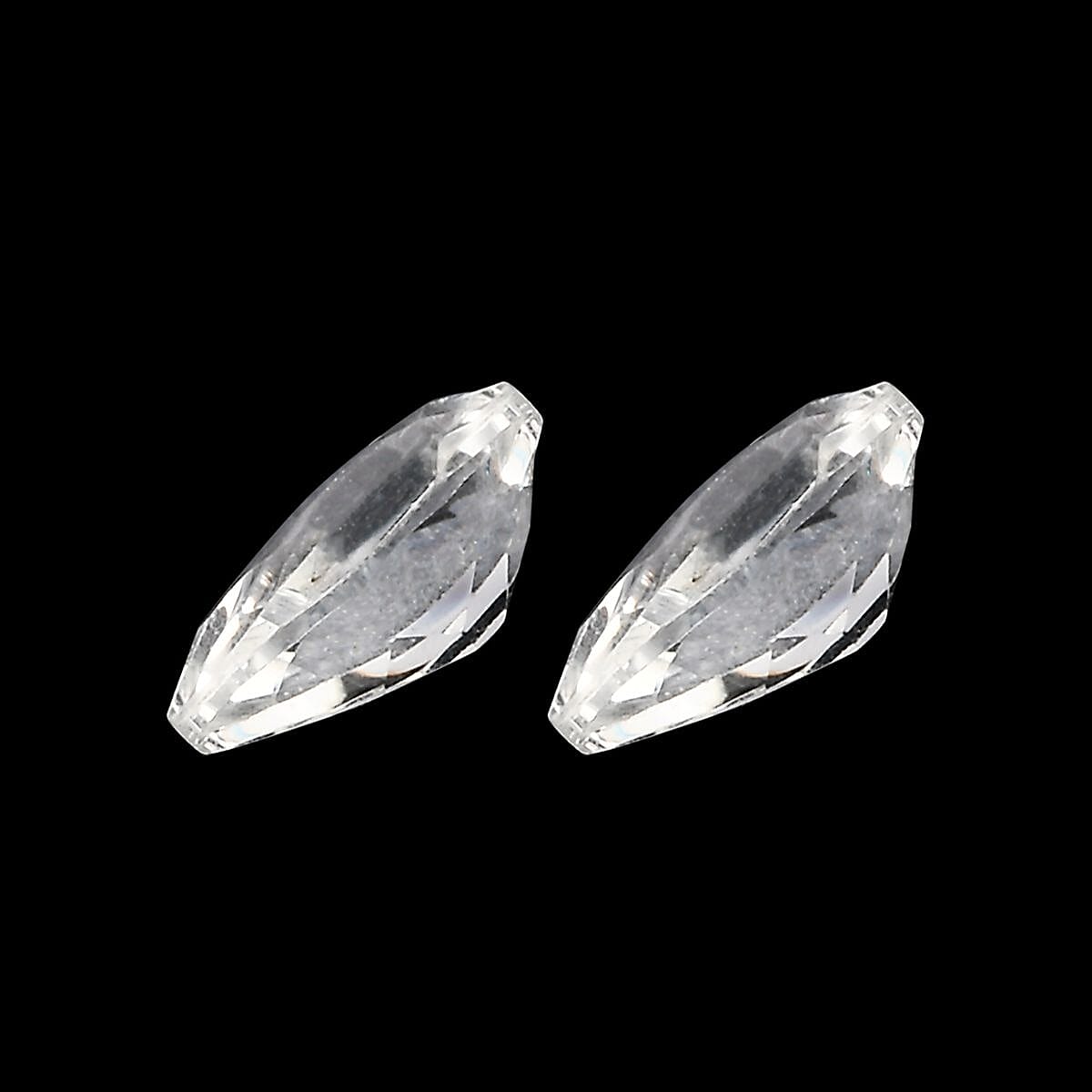 White Topaz Set of 2 (Pear 5x3 mm) 0.49 ctw