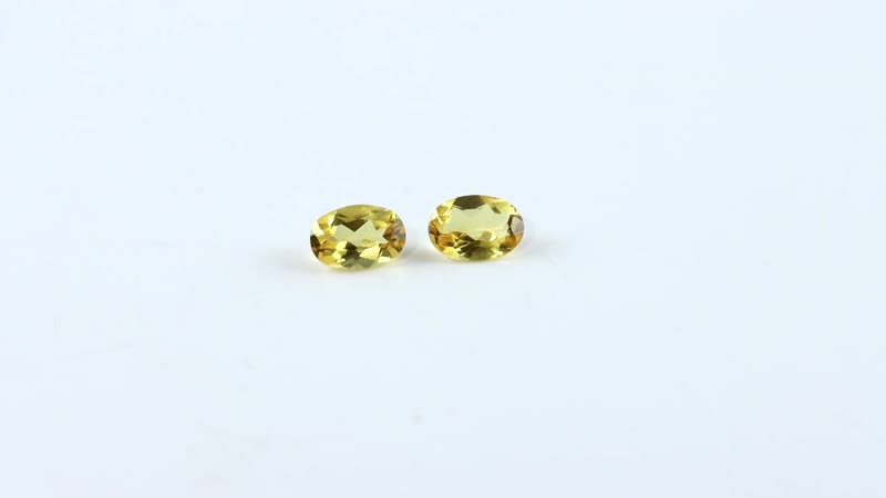 AA Yellow Beryl Set of 2 (Ovl 6x4 mm) 0.75 ctw