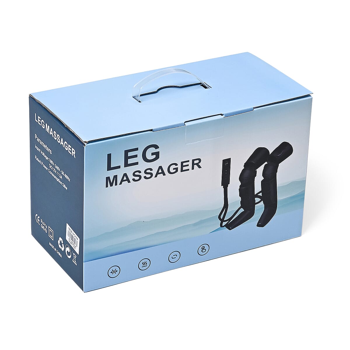 Air Compression Leg Massager Promotes Blood Circulation (3 Modes and 3 Heating Levels) image number 7