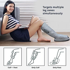 Air Compression Boots with Heating with 2000mAh USB Rechargeable Battery (11.4&ldquo;x4.3&ldquo;x18&ldquo;)
