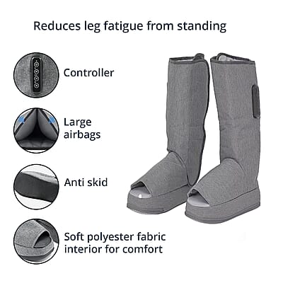 Air Compression Boots with Heating with 2000mAh USB Rechargeable Battery (11.4“x4.3“x18“)