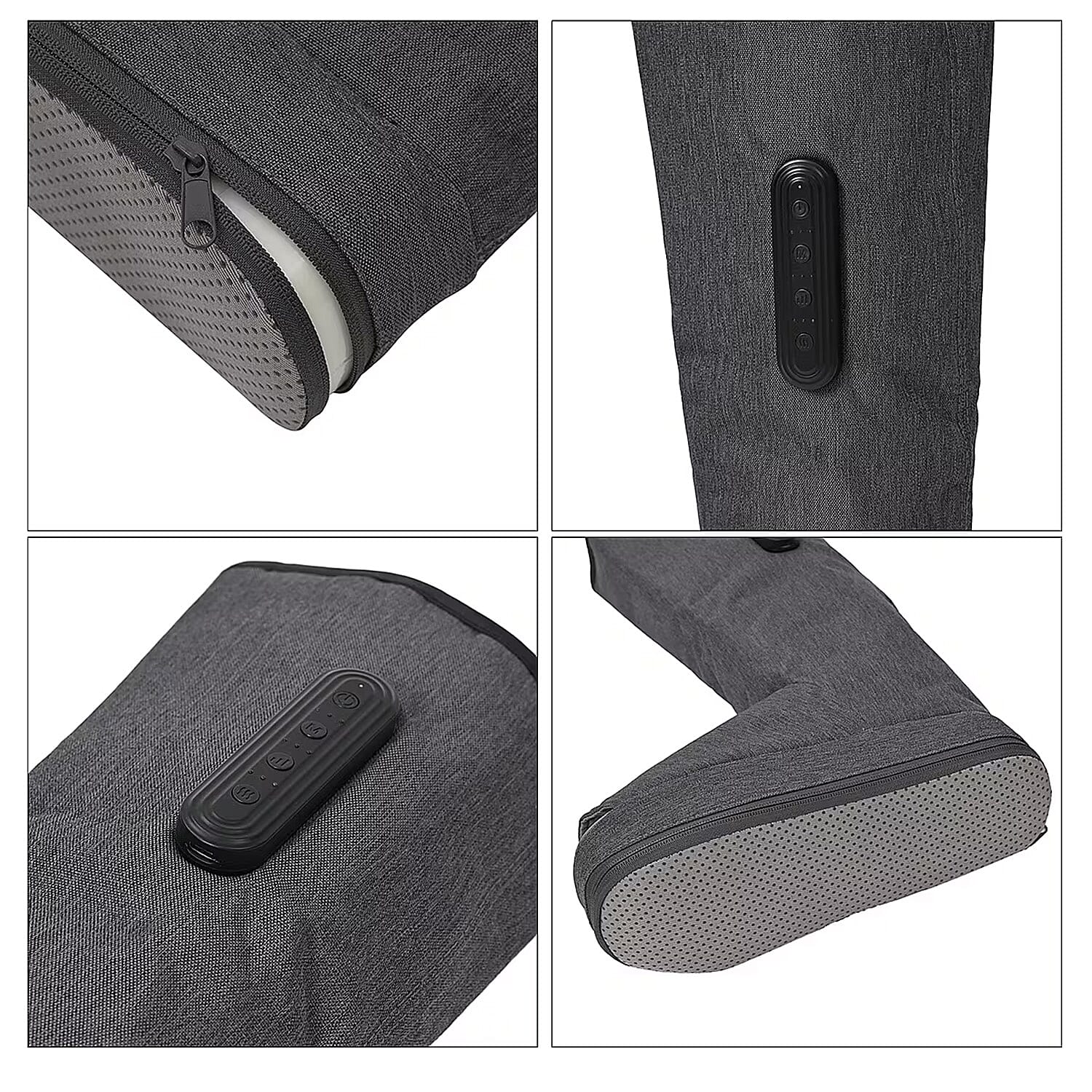 Air Compression Boots with Heating with 2000mAh USB Rechargeable Battery (11.4“x4.3“x18“)