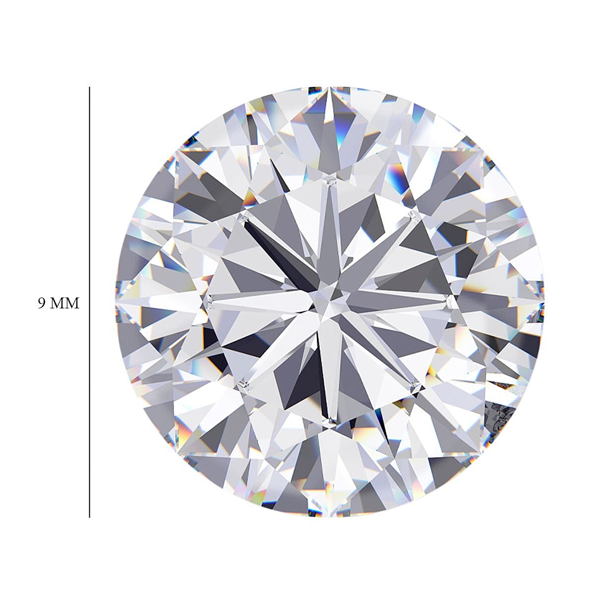 Moissanite (Rnd 9 mm) 2.48 ctw