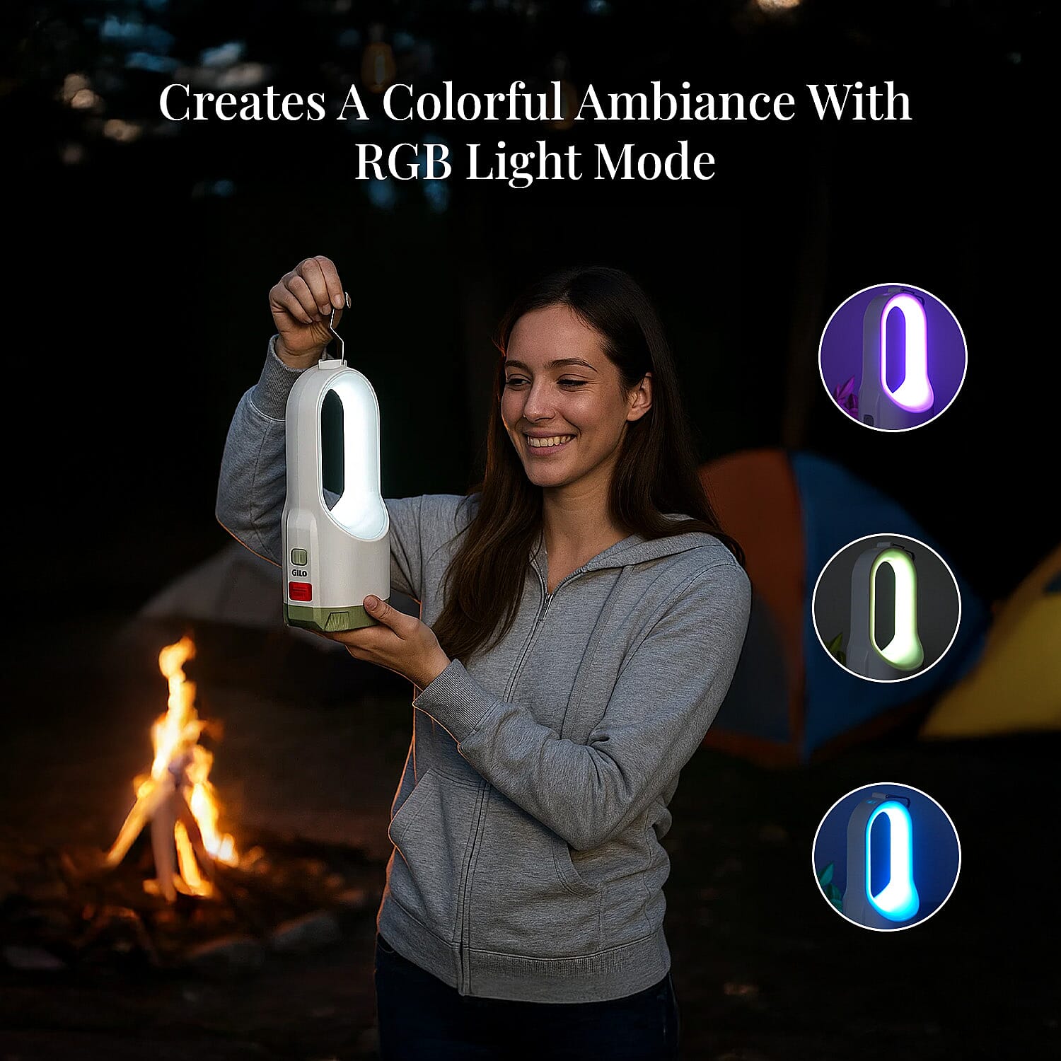 Multi-functional RGB Outdoor Camping Light