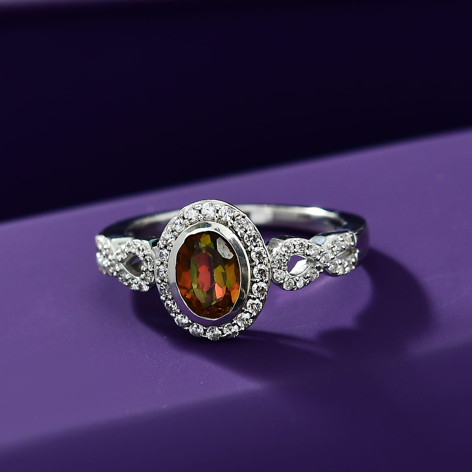 Buy D'Joy Stellar Mystic Topaz and White Zircon 1.40 ctw