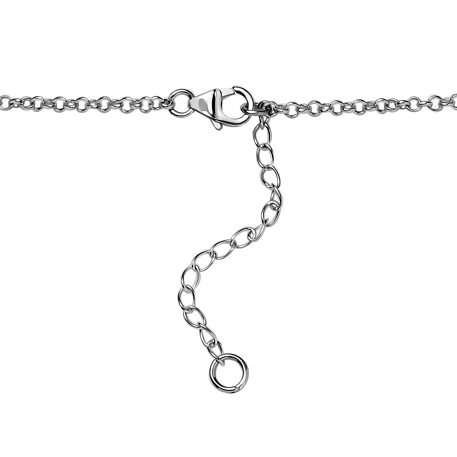 D'Joy Artisan Crafted White Buffalo 20.65 ctw Necklace in Sterling Silver 18 Inches