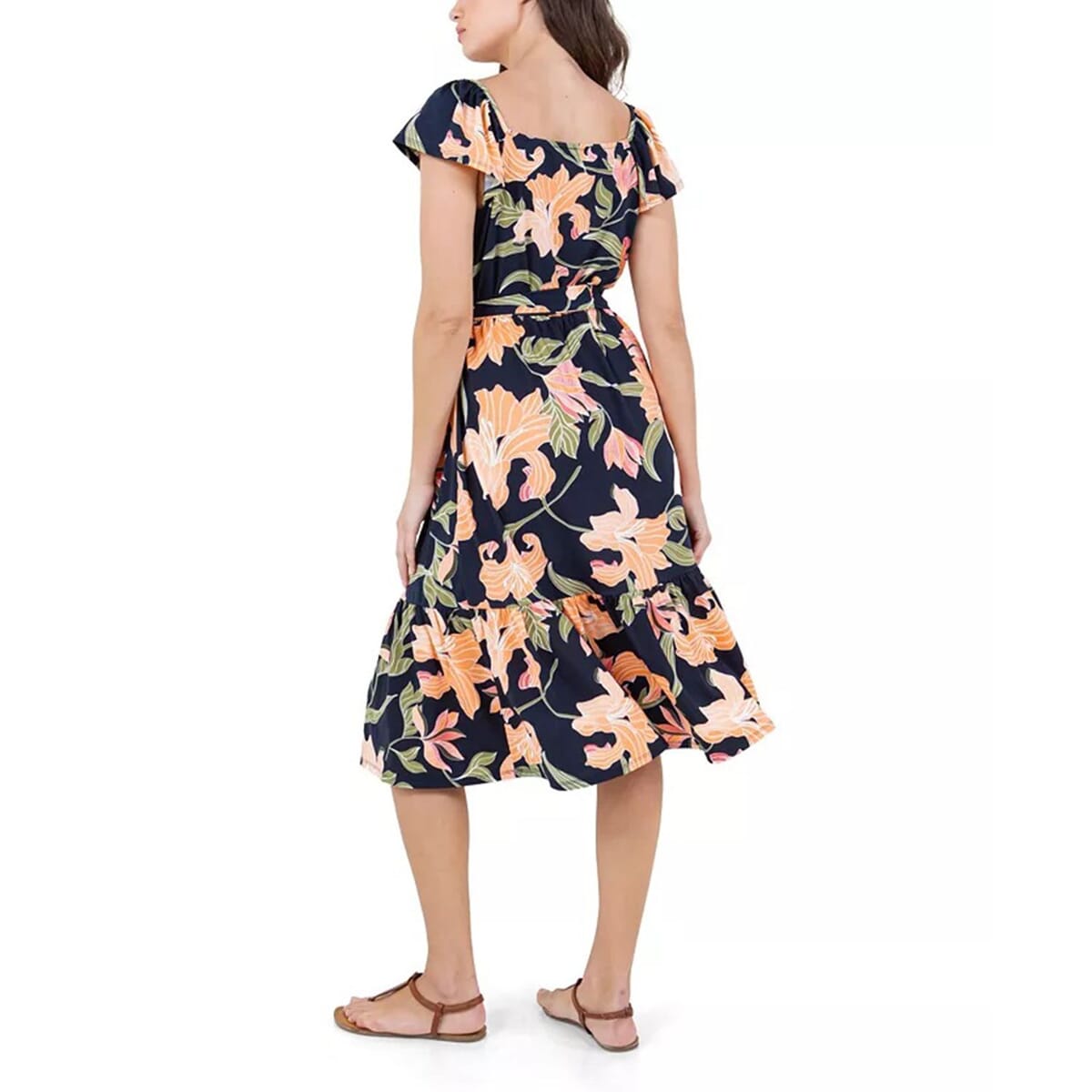 Closeout John Paul Richard Lily Matte Jersey Dress with Waist Tie - L image number 1