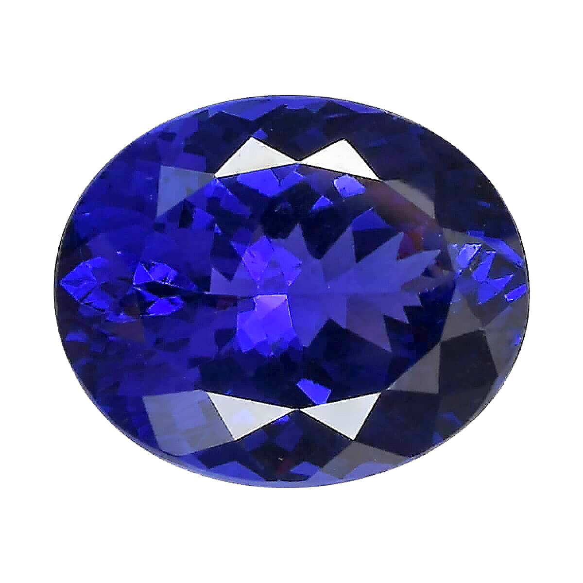 Certified & Appraised AAAA Tanzanite (Oval Free Size) 17.26 ctw image number 0