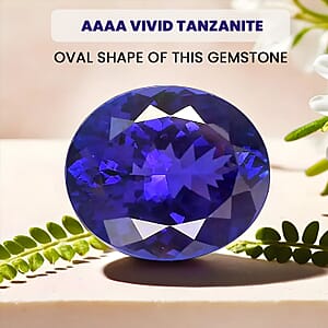 Certified & Appraised AAAA Tanzanite (Oval Free Size) 17.26 ctw