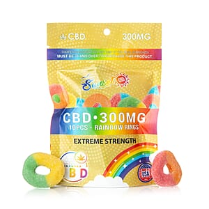 Sunset CBD Rainbow Ring Gummies 300MG | 10pcs