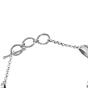 D'Joy Artisan Crafted Royston Turquoise 8.40 ctw Floral Bracelet in Sterling Silver (6.50-8.0In) 